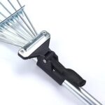 Adjustable Leaf Rake – Wilko Expanding Steel Garden Rake for Lawn Cleanup - Image 2