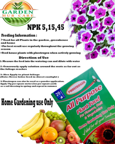 All Purpose Plant Food (NPK 5-15-45) – Powerful 250g Fertilizer for Flowering & Fruiting Plants - Image 2