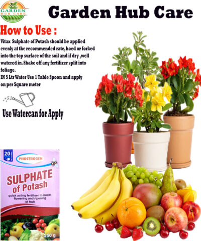 Sulphate of Potash (Potassium Sulphate) 250 Gram – The Ultimate Chloride-Free Fertilizer for Plant Health & Productivity - Image 3