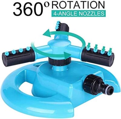 Garden Sprinkler , Automatic 360 Rotating Lawn Sprinkler, Large Area Coverage Water Sprinklers for Yard and Lawns, Adjustable 360 Degree Rotating Sprinkler for Yard - Image 3