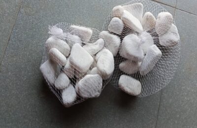 WhatsApp Image 2025-10-18 at 1.09.59 PM Natural White Stone Pebbles – 500 g Pack for Garden, Aquarium & Home Decoration - Image 2