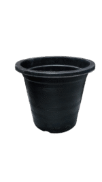 Black Plastic Pot – 12 x 11.5 Inch (Round, Single Piece) - Image 3