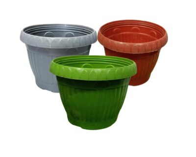 Beautiful Hanging Pots Mix Colors – 8 Attractive Plastic Hanging Planters for Home & Garden - Image 2
