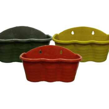 Plastic Wall Pots Mix Colors