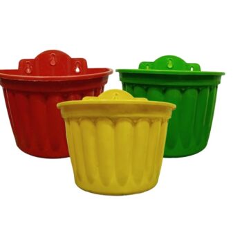 Plastic Wall Pots Mix Colors 300 Size