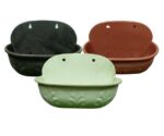 Large Decorative Plastic Wall Pots Mix Colors