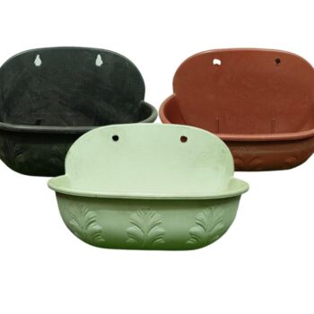 Large Decorative Plastic Wall Pots Mix Colors