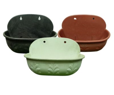 Large Decorative Plastic Wall Pots Mix Colors