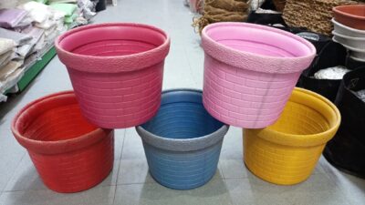 10 Inch Plastic Decorative Planter for Pots | Stylish Indoor & Outdoor Planter – Multiple Colors - Image 4