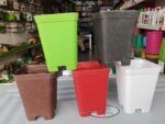 Square Tall Plastic Nursery Pots – 3x4 Inch Colorful Plant Pots for Indoor & Outdoor Gardening 5 Pcs Deal - Image 4