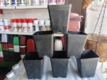 5 Pcs Square Black Plastic Pots 4x5 Inch – Nursery Pots for Indoor & Outdoor Plants - Image 6
