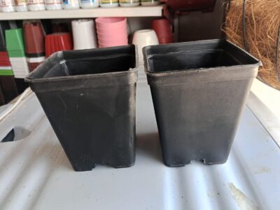 5 Pcs Square Black Plastic Pots 4x5 Inch – Nursery Pots for Indoor & Outdoor Plants - Image 4