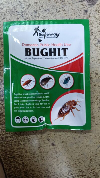 BUGHIT Thiamethoxam 25% W/V Insecticide 24 Gram Sachet – Effective Control for Bed Bugs, Beetles, Flies & Public Health Pests - Image 3
