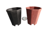 5 Pcs Octagonal Plastic Pots