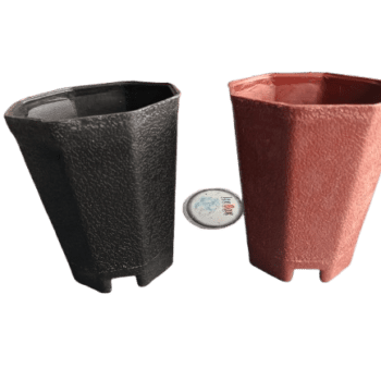 5 Pcs Octagonal Plastic Pots