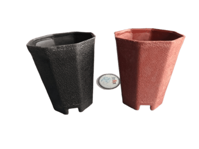 5 Pcs Octagonal Plastic Pots