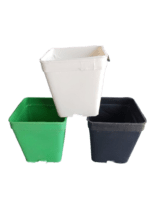 5 Pcs Round Plastic Pots 3x3 Inch