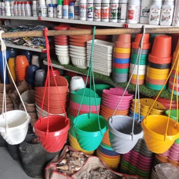 5 Pcs Hanging Plastic Pots