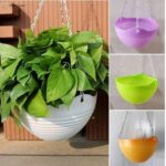 Plastic Hanging Basket 5 Pcs Deal with Steel Chain Mix Colors Indoor Outdoor Hanging Pots - Image 4